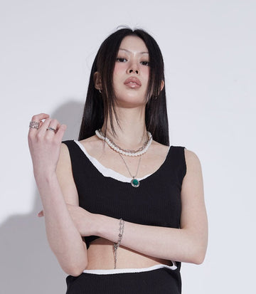 3 sun layered necklace